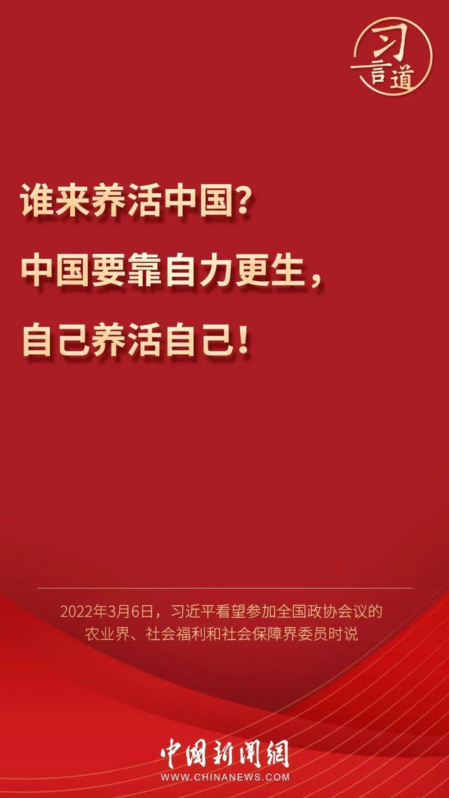 習(xí)言道丨習(xí)近平為何再答“誰來養(yǎng)活中國”？