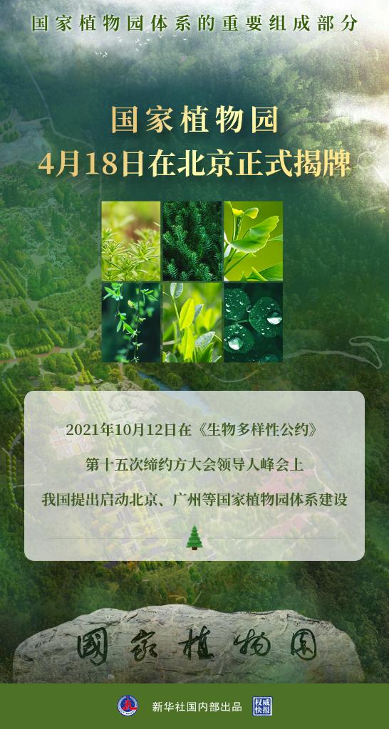 權威快報｜國家植物園正式揭牌