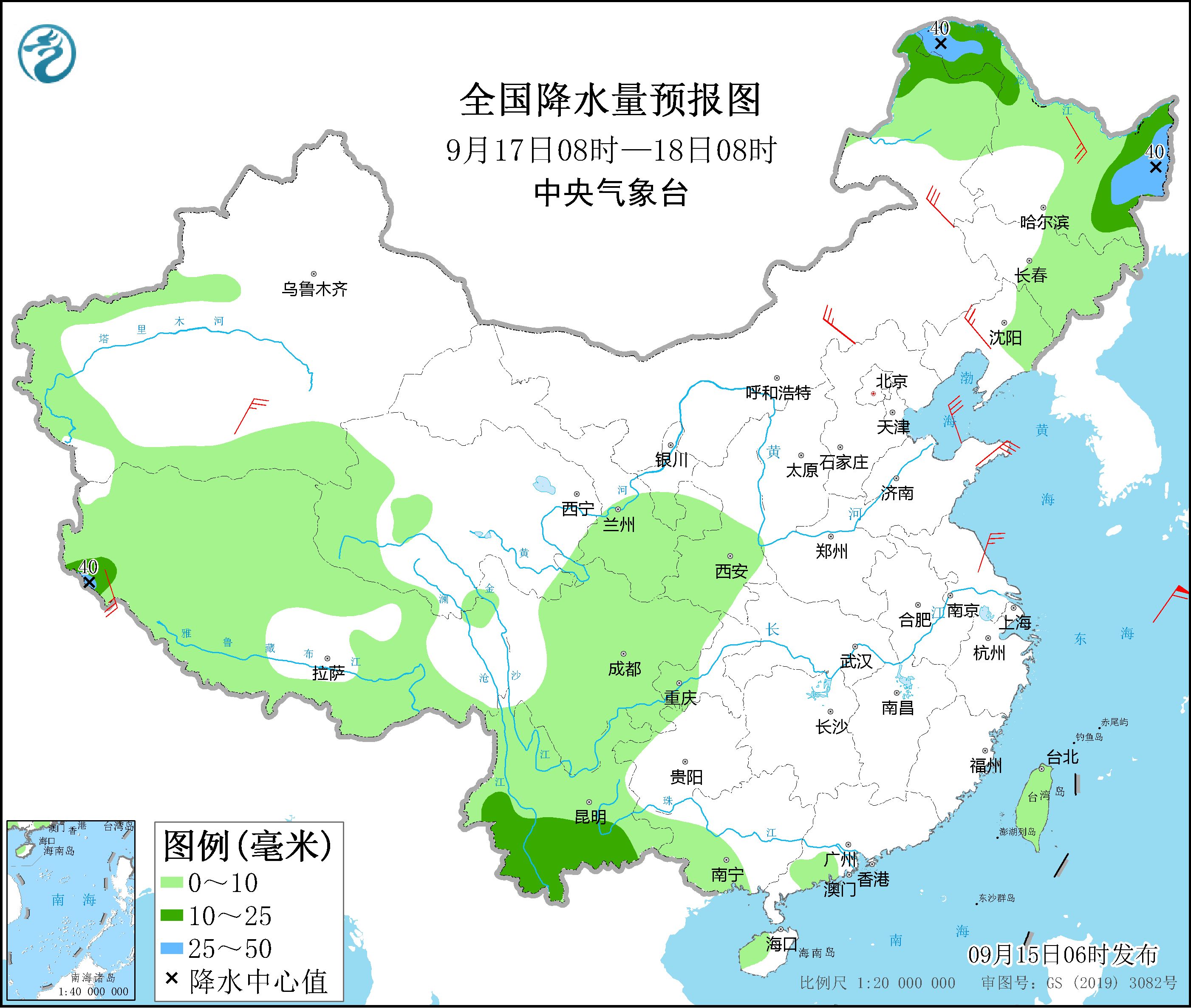 臺風(fēng)“梅花”將繼續(xù)向北偏西方向移動 江蘇山東遼寧等地將有強(qiáng)降雨