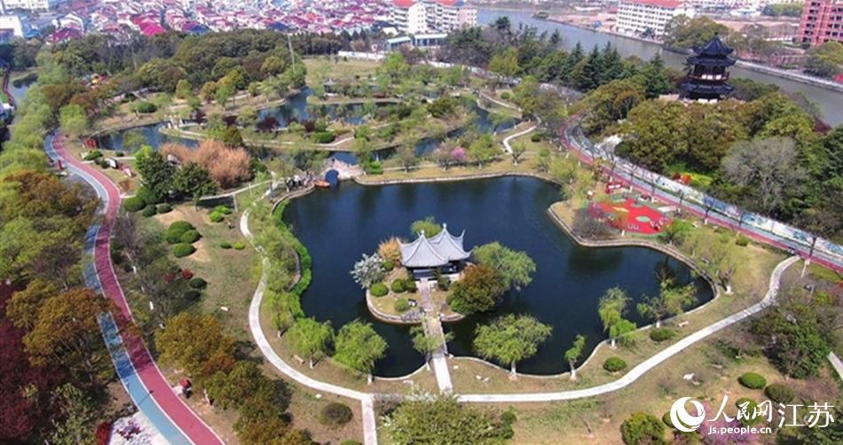 如東縣人民公園。如東縣委宣傳部供圖