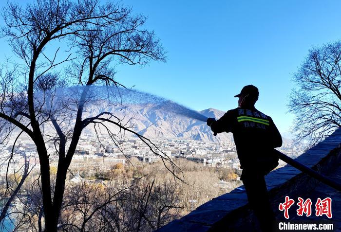 12月6日，布達(dá)拉宮消防救援大隊(duì)在布達(dá)拉宮山體林草區(qū)域開展?jié)窕ぷ鳌！㈣?攝