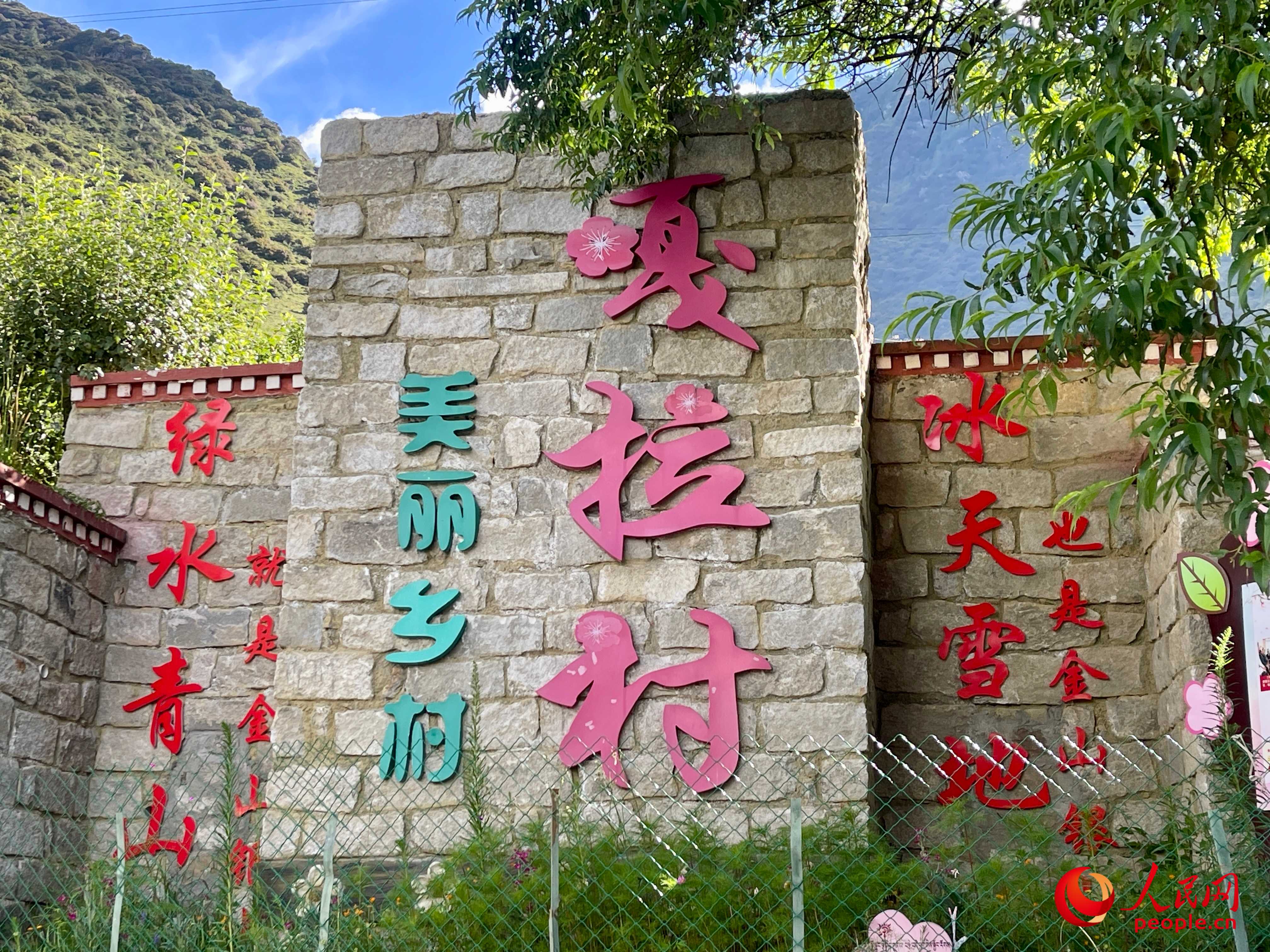 林芝鎮(zhèn)嘎拉村。人民網(wǎng) 周靜圓攝